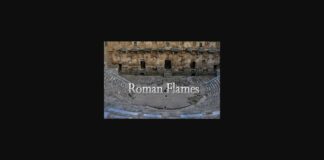 Roman Flames Font Poster 1