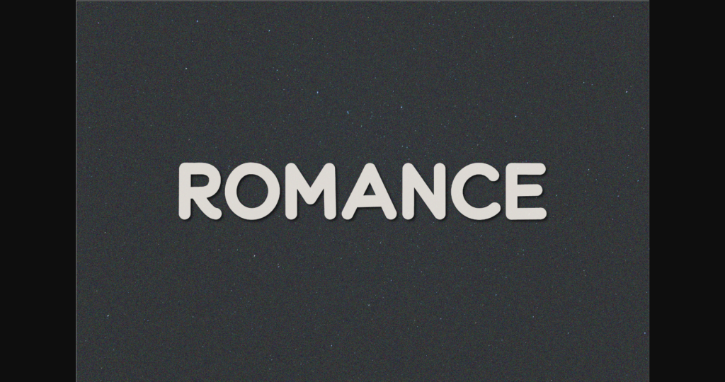 Romance Font Poster 1