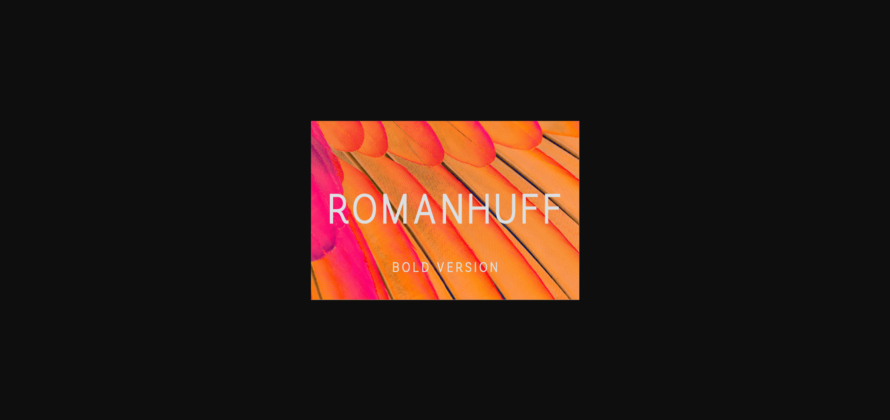 Romanhuff Bold Font Poster 3