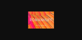 Romanhuff Bold Font Poster 1