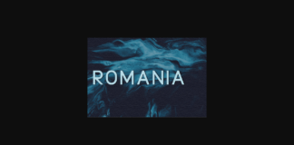 Romania Font Poster 1