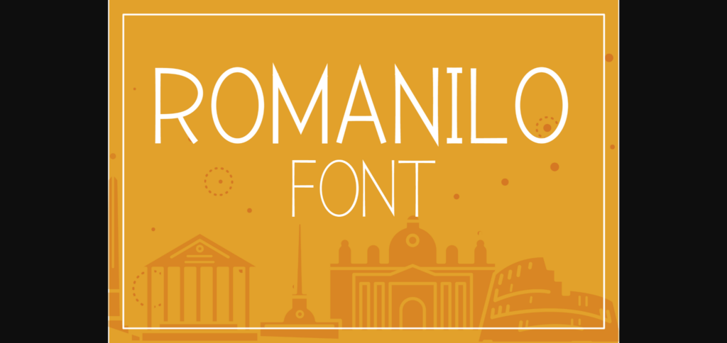 Romanilo Font Poster 3