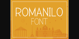 Romanilo Font Poster 1