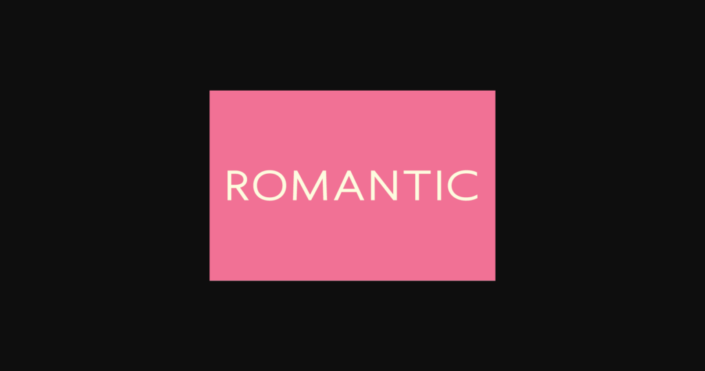 Romantic Font Poster 3