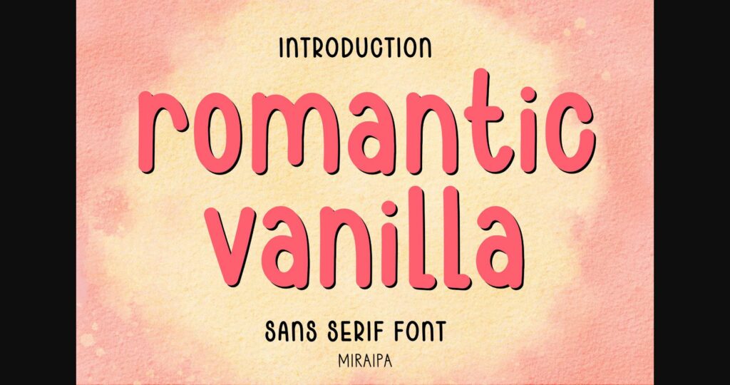 Romantic Vanilla Font Poster 3