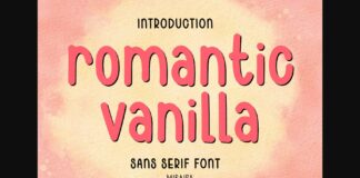 Romantic Vanilla Font Poster 1