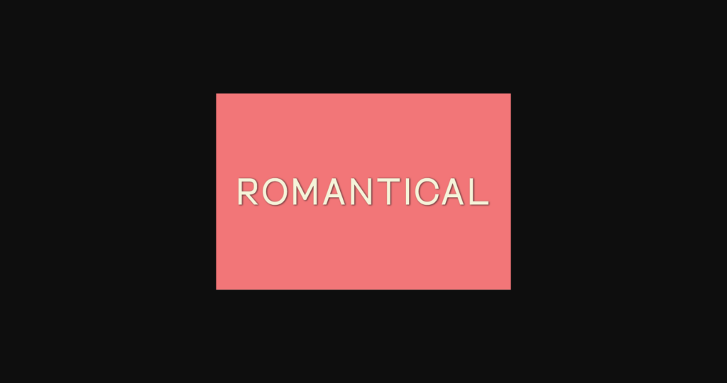 Romantical Font Poster 1