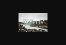 Romelia Font Poster 1