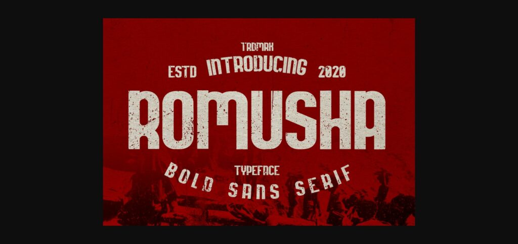 Romusha Font Poster 3