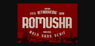 Romusha Font Poster 1