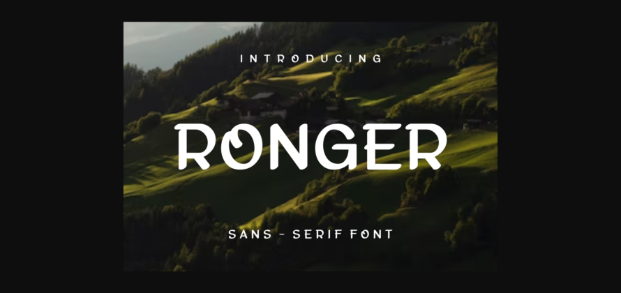 Ronger Font Poster 3