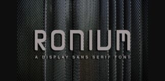 Ronium Font Poster 1