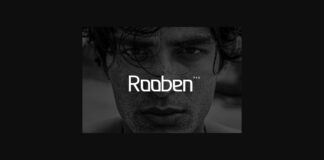 Rooben Font Poster 1