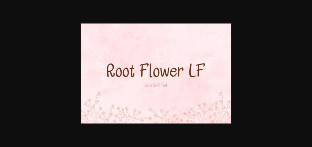 Root Flower Lf Font Poster 1