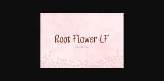 Root Flower Lf Font Poster 1