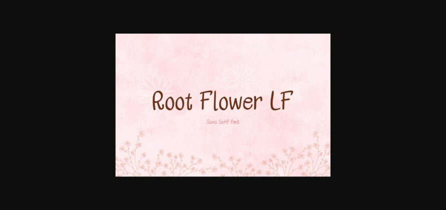 Root Flower Lf Font Poster 1