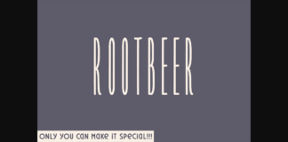 Rootbeer Font Poster 1