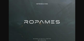 Ropames Font Poster 1