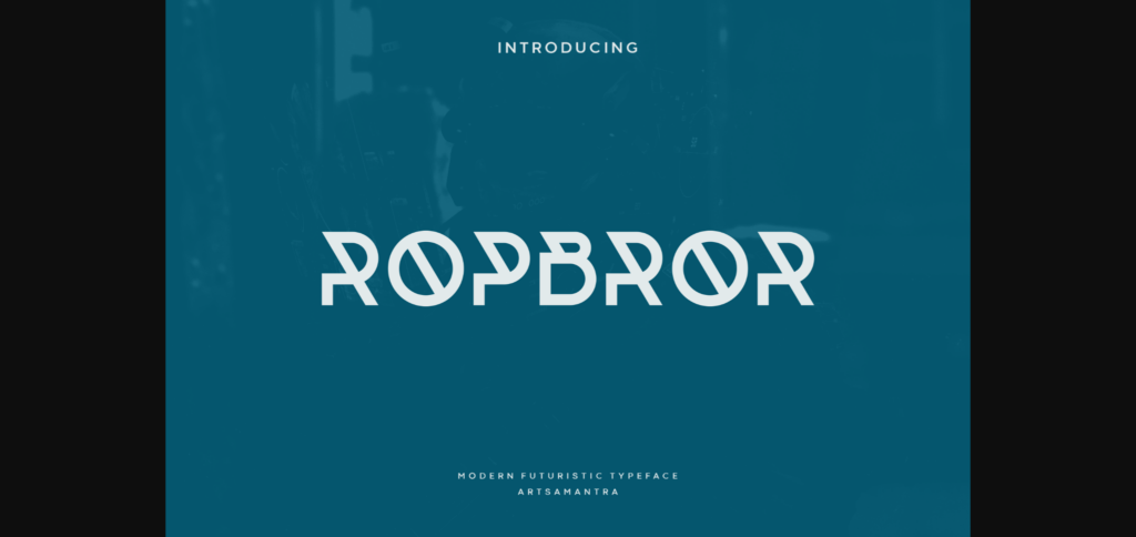 Ropbror Font Poster 3