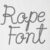 Rope Font