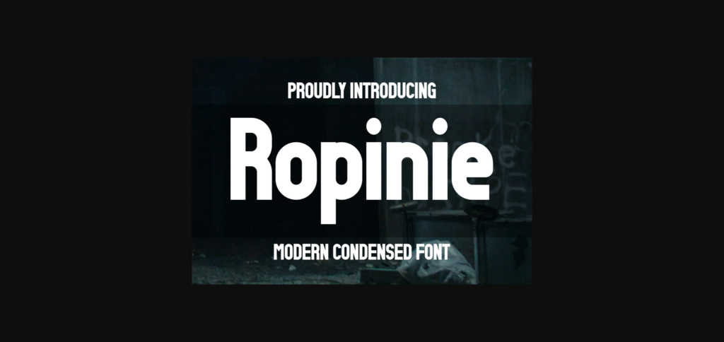 Ropinie Font Poster 3