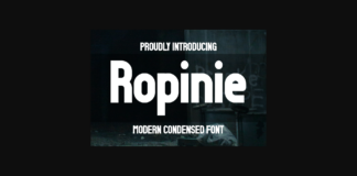 Ropinie Font Poster 1