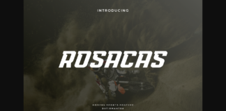 Rosacas Font Poster 1