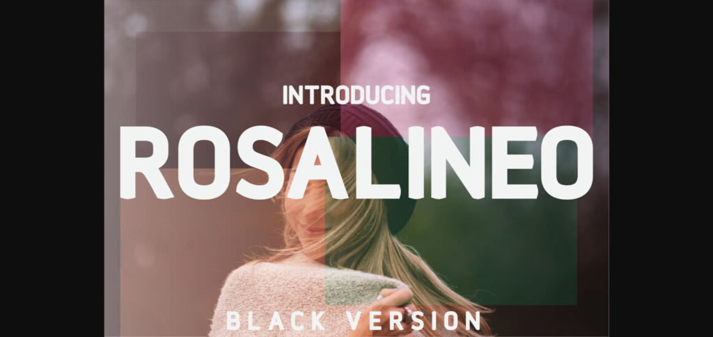 Rosalineo Black Font Poster 1