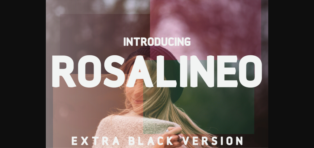 Rosalineo Extra-Black Font Poster 3
