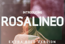 Rosalineo Extra-Bold Font Poster 1