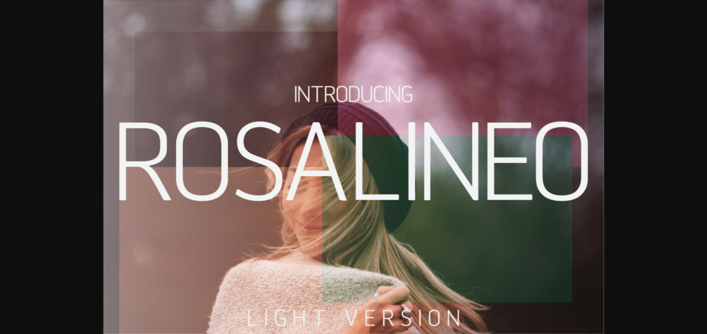 Rosalineo Light Font Poster 1