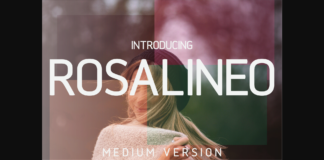 Rosalineo Medium Font Poster 1