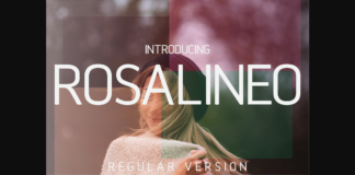 Rosalineo Regular Font Poster 1