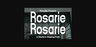 Rosarie Font Poster 1