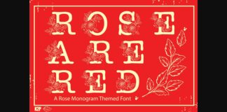 Rose Are Red Font Poster 1