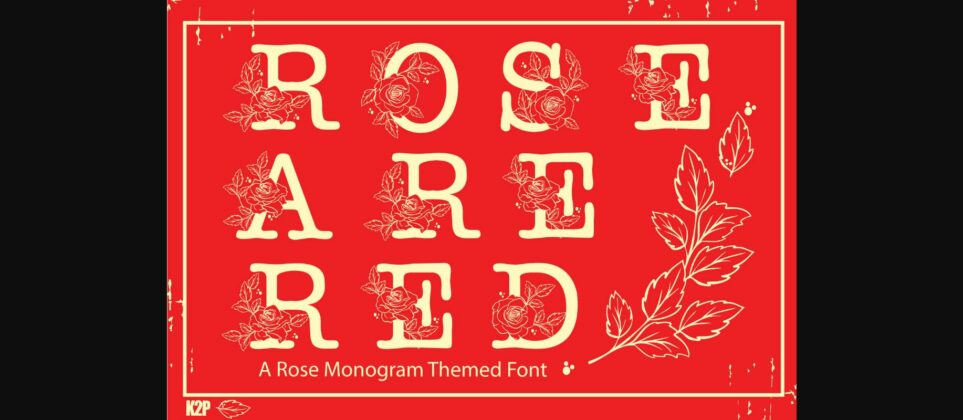 Rose Are Red Font Poster 1