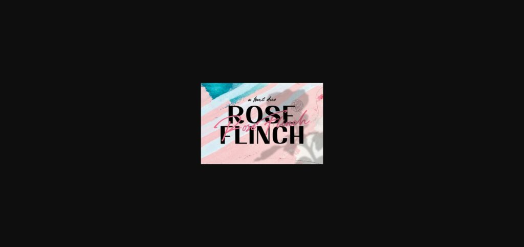 Rose Flinch Font Poster 3