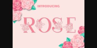 Rose Font Poster 1