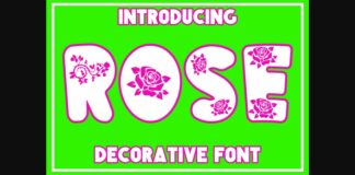 Rose Font Poster 1