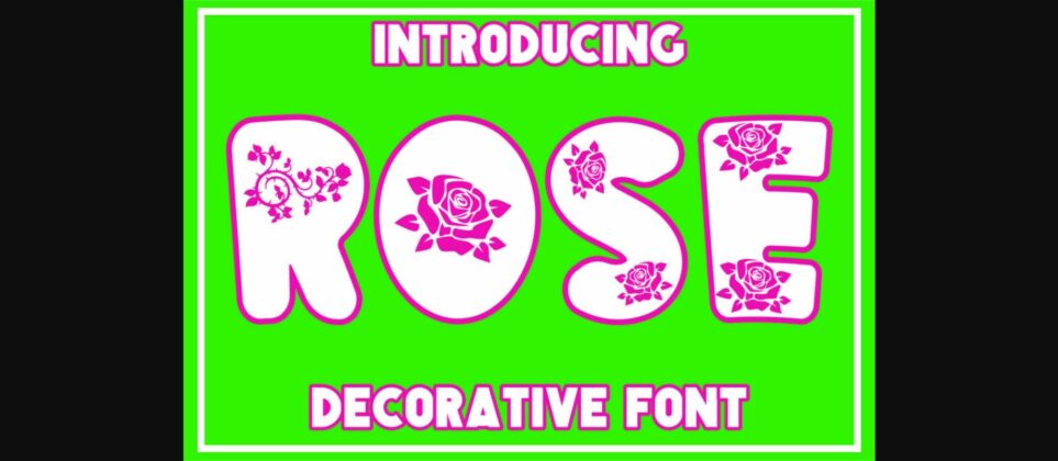 Rose Font Poster 1