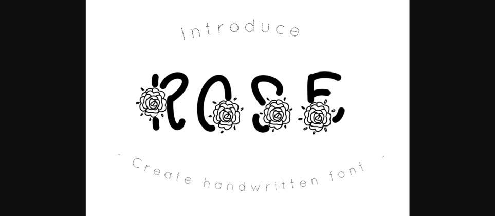 Rose Font Poster 1