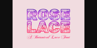 Rose Lace Font Poster 1