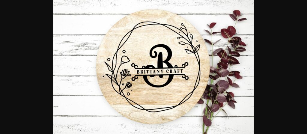 Rose Monogram Font Poster 6