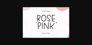 Rose Pink Font Poster 1