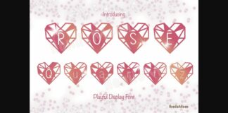 Rose Quartz Font Poster 1