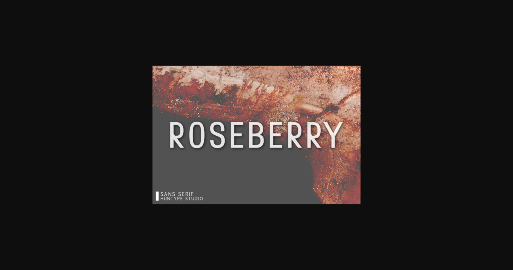 Roseberry Font Poster 3