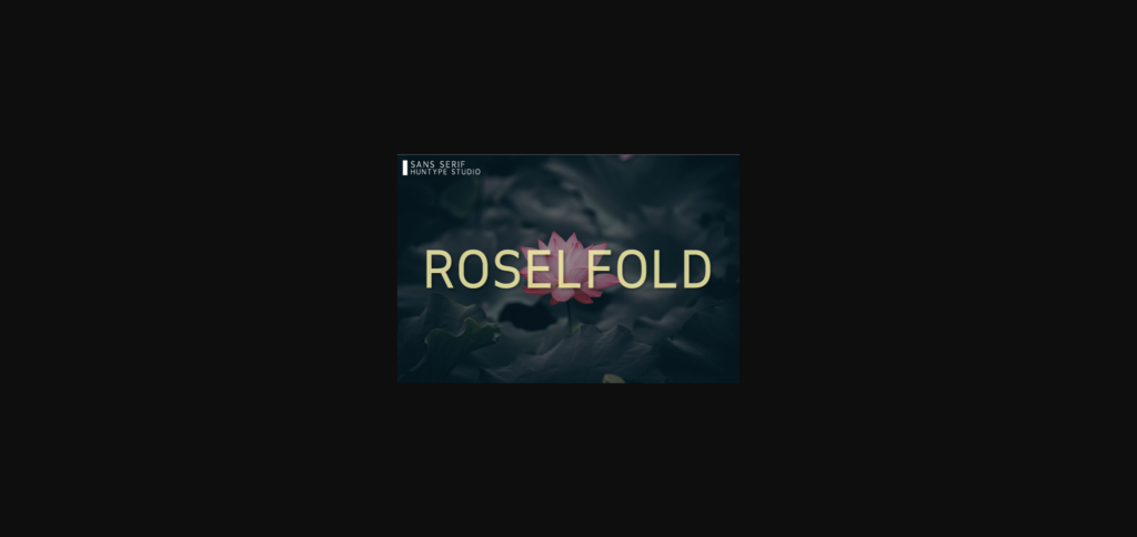 Roselfold Font Poster 3