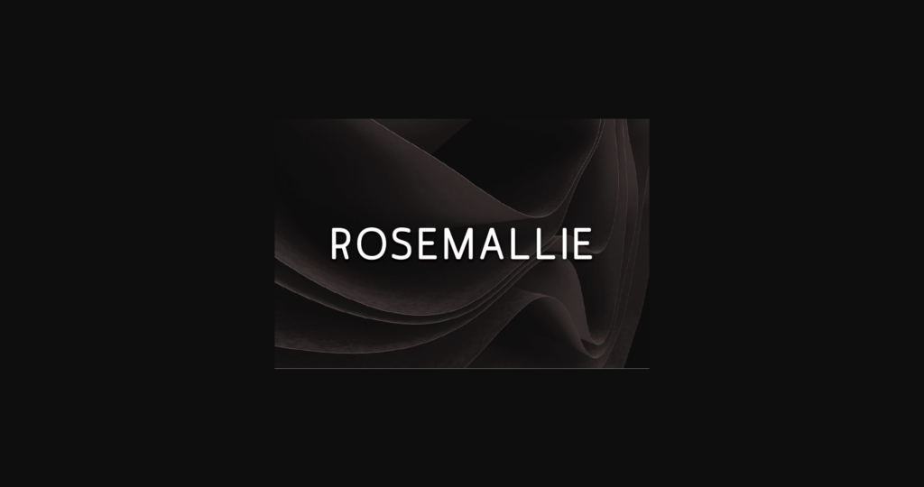 Rosemallie Font Poster 1