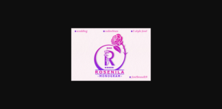 Rosenila Monogram Font Poster 1