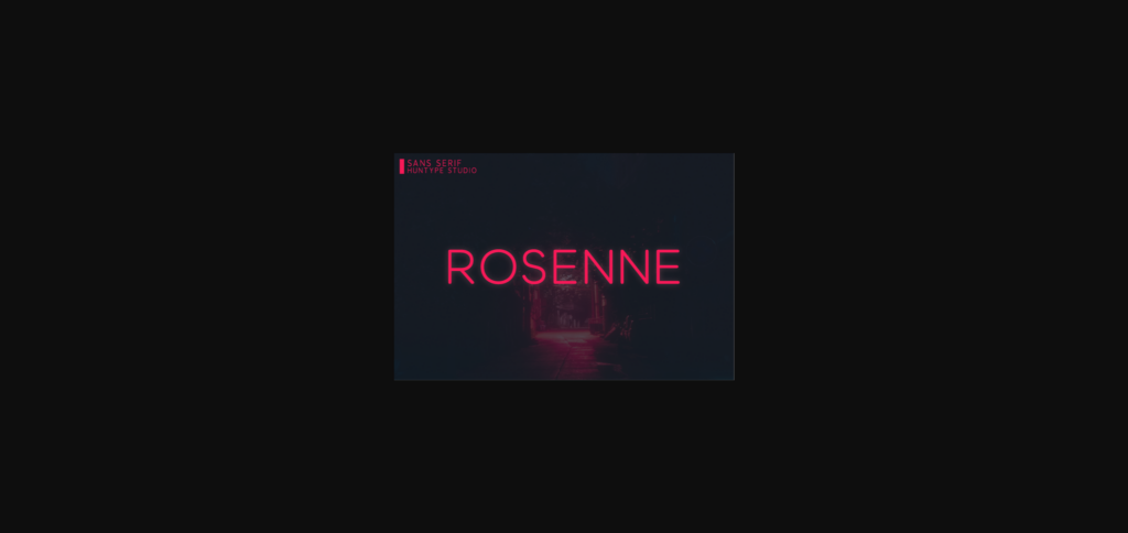 Rosenne Font Poster 3